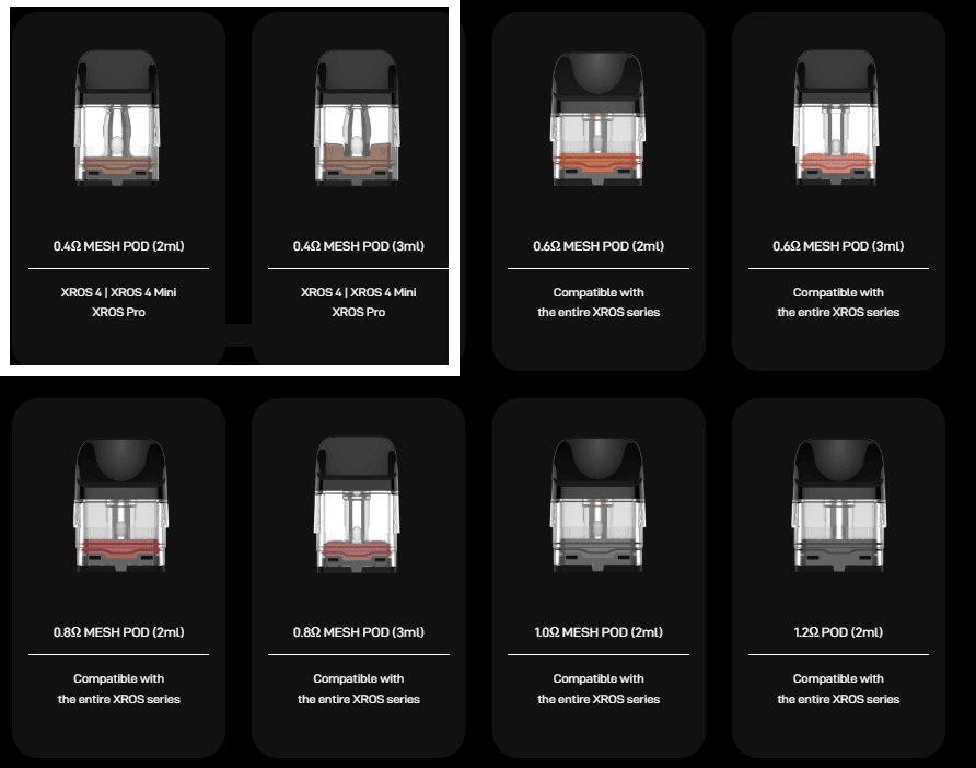 Vaporesso XROS COREX Pods | £8 - Avalanche Vapes 1.2 £4
