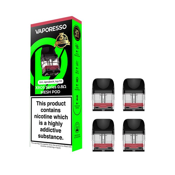 Vaporesso XROS COREX Pods | £8 - Avalanche Vapes 0.8 COREX 3.0