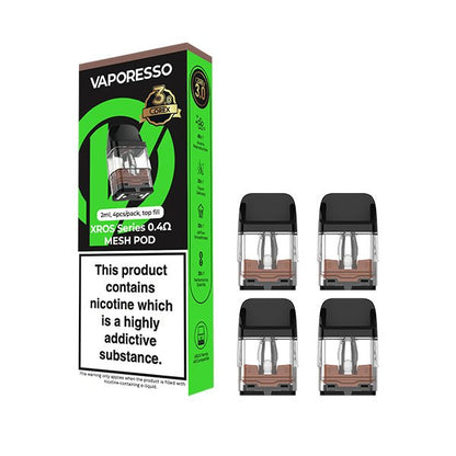 Vaporesso XROS COREX Pods | £8 - Avalanche Vapes 0.4 COREX 3.0 (for Xros 4 or Pro)
