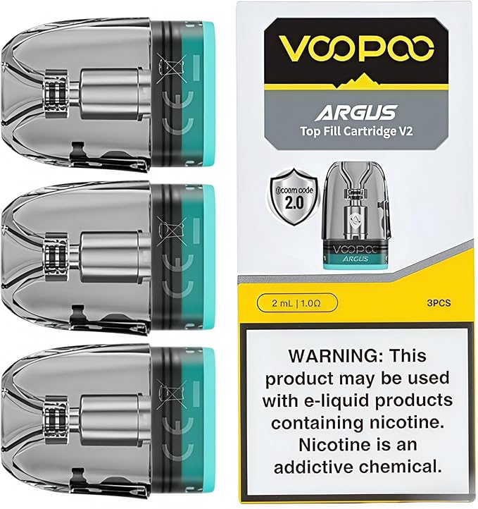 Voopoo Argus Pod Cartridge 2 Pack | 0.4/0.7/1.0 | 8 Avalanche Vapes Voopoo Argus Pod Cartridge 2 Pack | 0.4/0.7/1.0 | 8 Avalanche Vapes