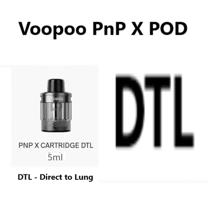 Voopoo PnP X Pods | £8 - Avalanche Vapes DTLBlack