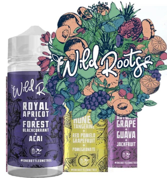 Wild Roots 70/30 | 100ml + 2 Nics | £11 - Avalanche Vapes Autumn Grape - Guava - Jackfruit