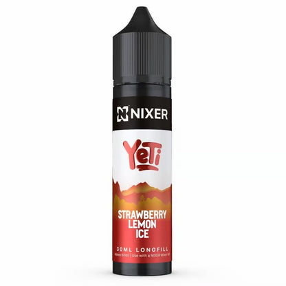 Yeti x Nixer Longfill + 3 Nic Salts | £8 - Avalanche Vapes Strawberry Lemon Ice/ 9mg Inc 3 Salt Shots