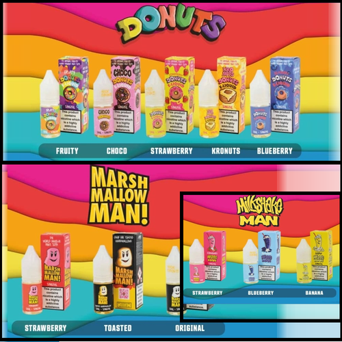 Marshmallow Man, Donuts and Milkshake SALT  £2