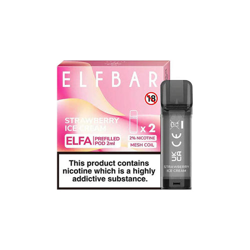 ElfBar 2% Prefilled Pods for ELFA £5