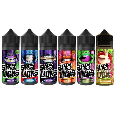 Six Licks  100ml + 2 Nics £10