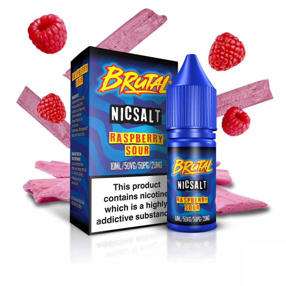 Brutal Vape Nic Salt | £2 - Avalanche Vapes Raspberry Sour11mg