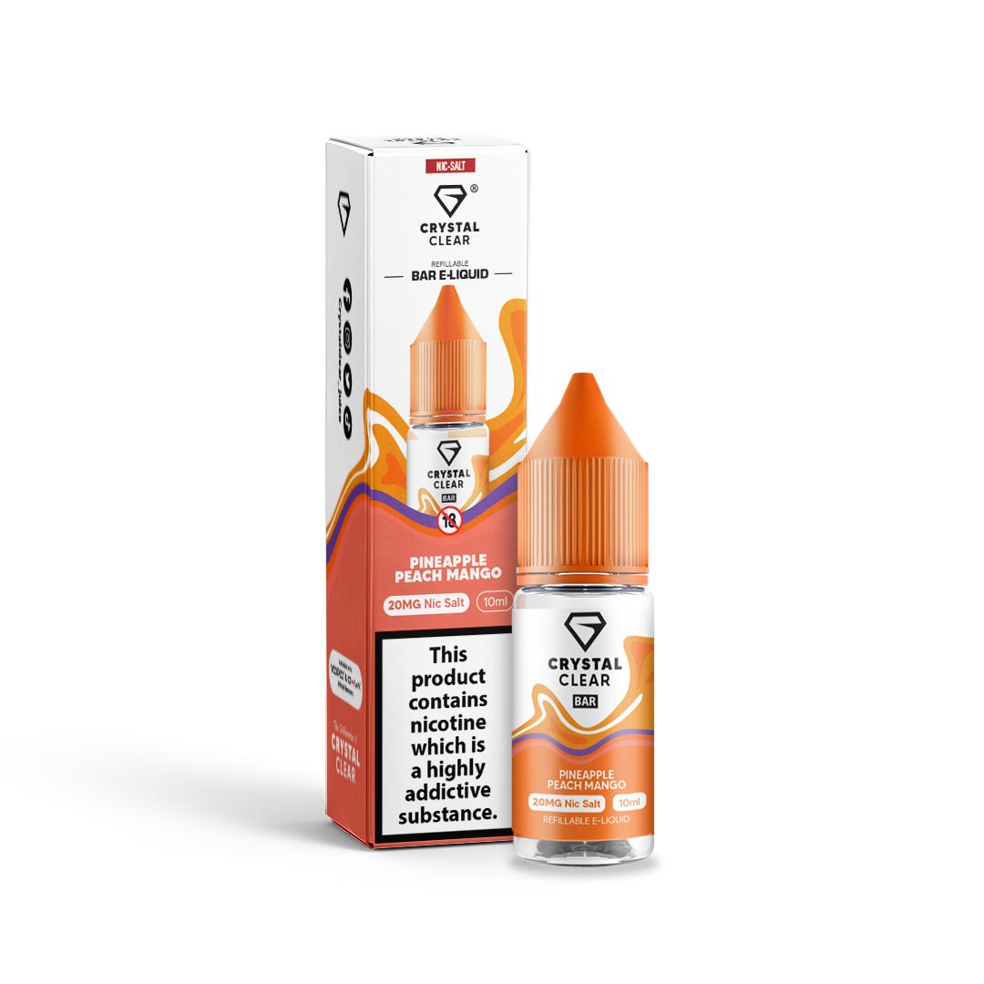 Crystal Clear Nic Salt | £2 - Avalanche Vapes Pineapple Peach Mango10mg