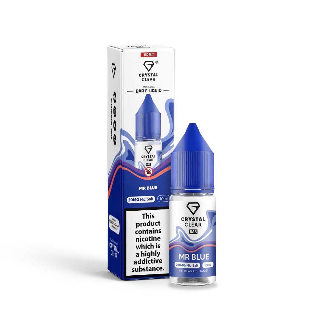 Crystal Clear Nic Salt | £2 - Avalanche Vapes Mr Blue10mg