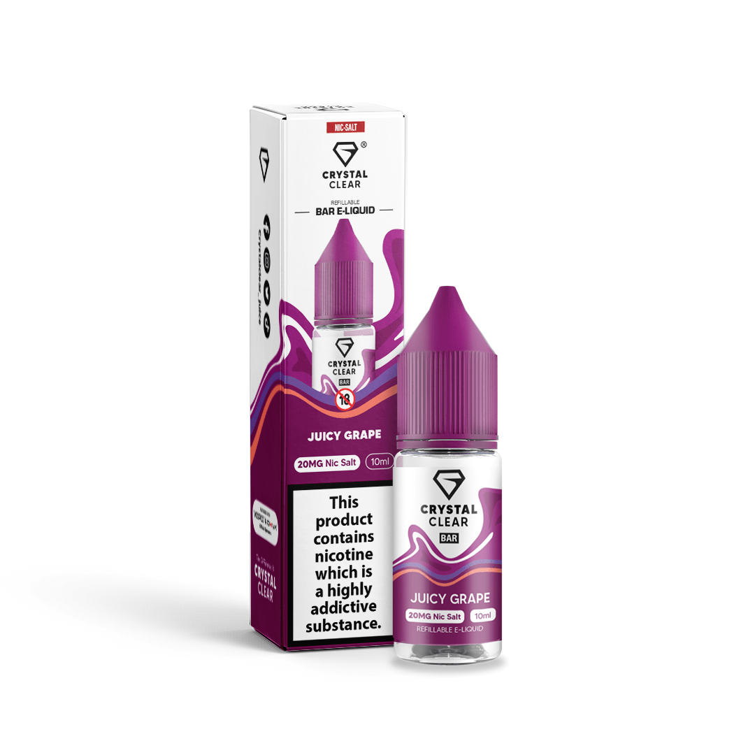 Crystal Clear Nic Salt | £2 - Avalanche Vapes Juicy Grape10mg