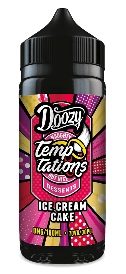 Doozy Temptations 70/30 | 100ml + 2 Nics | £8 - Avalanche Vapes Ice cream cake