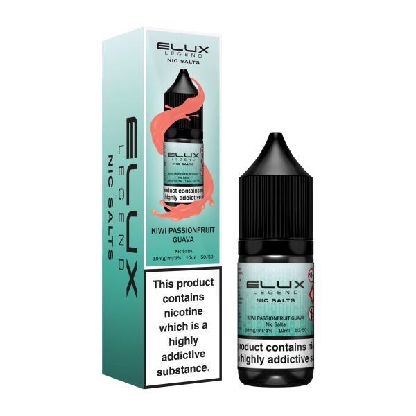 Elux Nic Salt | £1.80 - Avalanche Vapes Kiwi Passionfruit Guava10mg