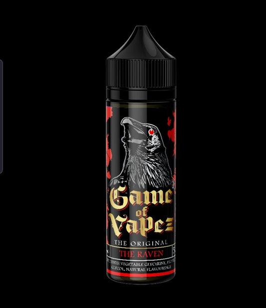 Game of Vapez 70/30 | 50ml + 1 Nics | £9 - Avalanche Vapes The Raven