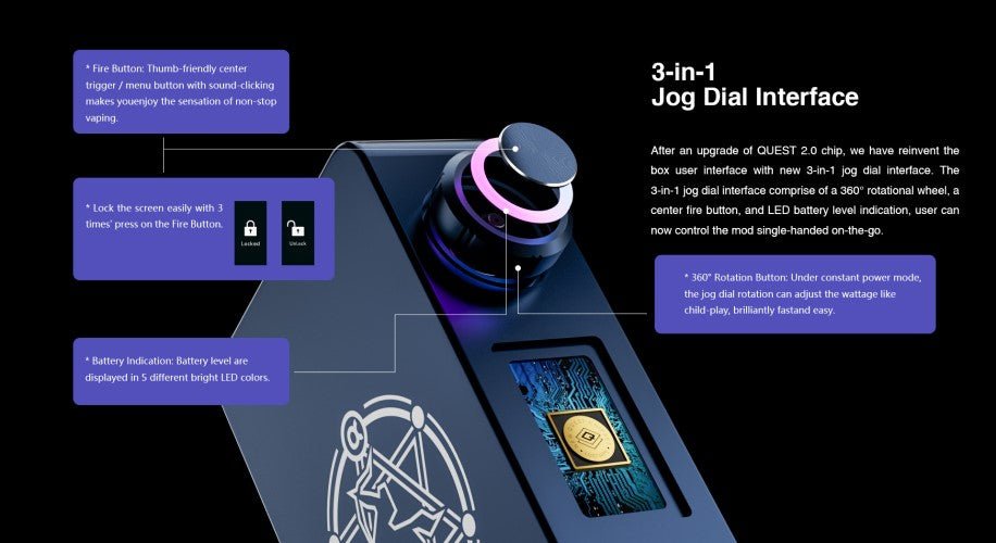 Lost Vape Centaurus M200 Box Mod | £28 - Avalanche Vapes Golden Knight