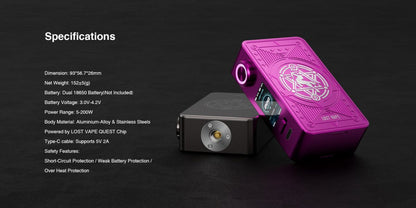 Lost Vape Centaurus M200 Box Mod | £28 - Avalanche Vapes Golden Knight