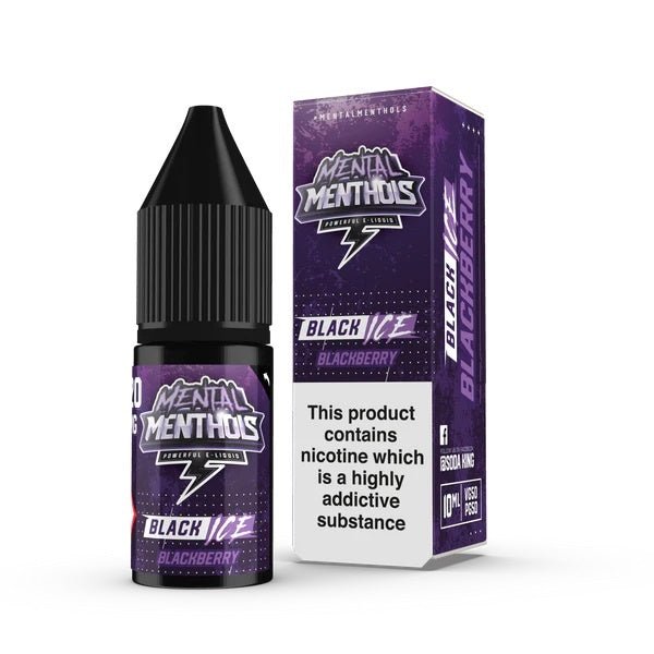 Mental Menthol Nic Salt | 50p - Avalanche Vapes Black Ice10mg