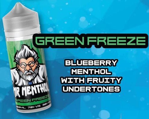Mr Menthol 70/30 | 100ml + 2 Nics | £10 - Avalanche Vapes Green Freeze