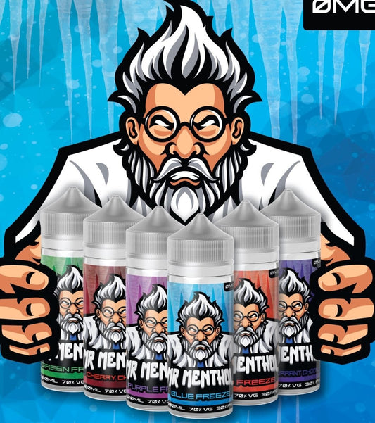 Mr Menthol 70/30 | 100ml + 2 Nics | £10 - Avalanche Vapes Red Freeze