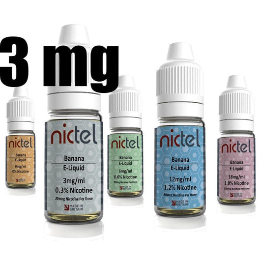 Nictel E - Liquid 3mg | £1.50 - Avalanche Vapes Banana
