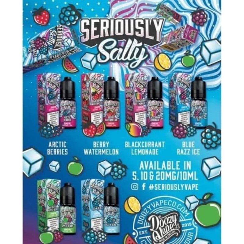 Seriously Salty Nic Salt | £1 - Avalanche Vapes Berry Watermelon10mg