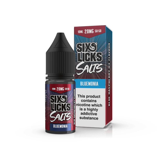 Six Licks Nic Salt | £2.25 - Avalanche Vapes 20mgBluemonia