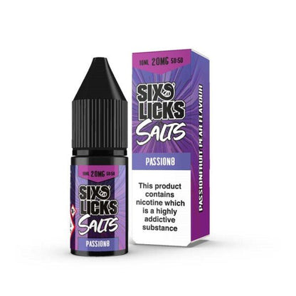 Six Licks Nic Salt | £2.25 - Avalanche Vapes 20mgPassion8