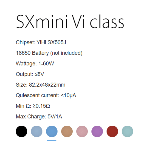 SX mini Vi class Kit | £7 - Avalanche Vapes Purple Coral