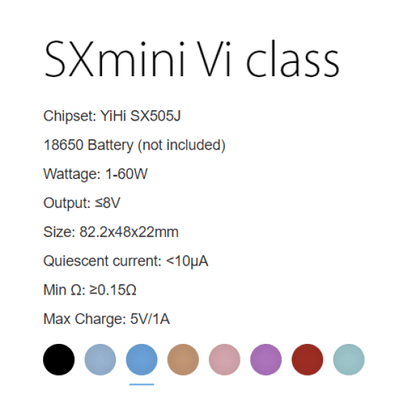 SX mini Vi class Kit | £7 - Avalanche Vapes Purple Coral