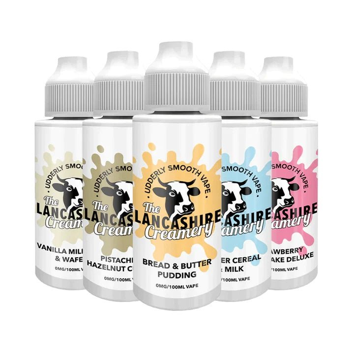 The Lancashire Creamery 70/30 | 100ml + 2 Nics | £10 - Avalanche Vapes Vanilla Milkshake & Wafers