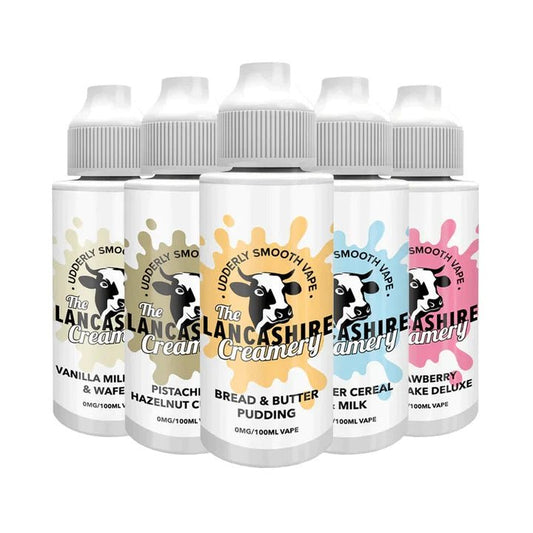 The Lancashire Creamery 70/30 | 100ml + 2 Nics | £10 - Avalanche Vapes Vanilla Milkshake & Wafers